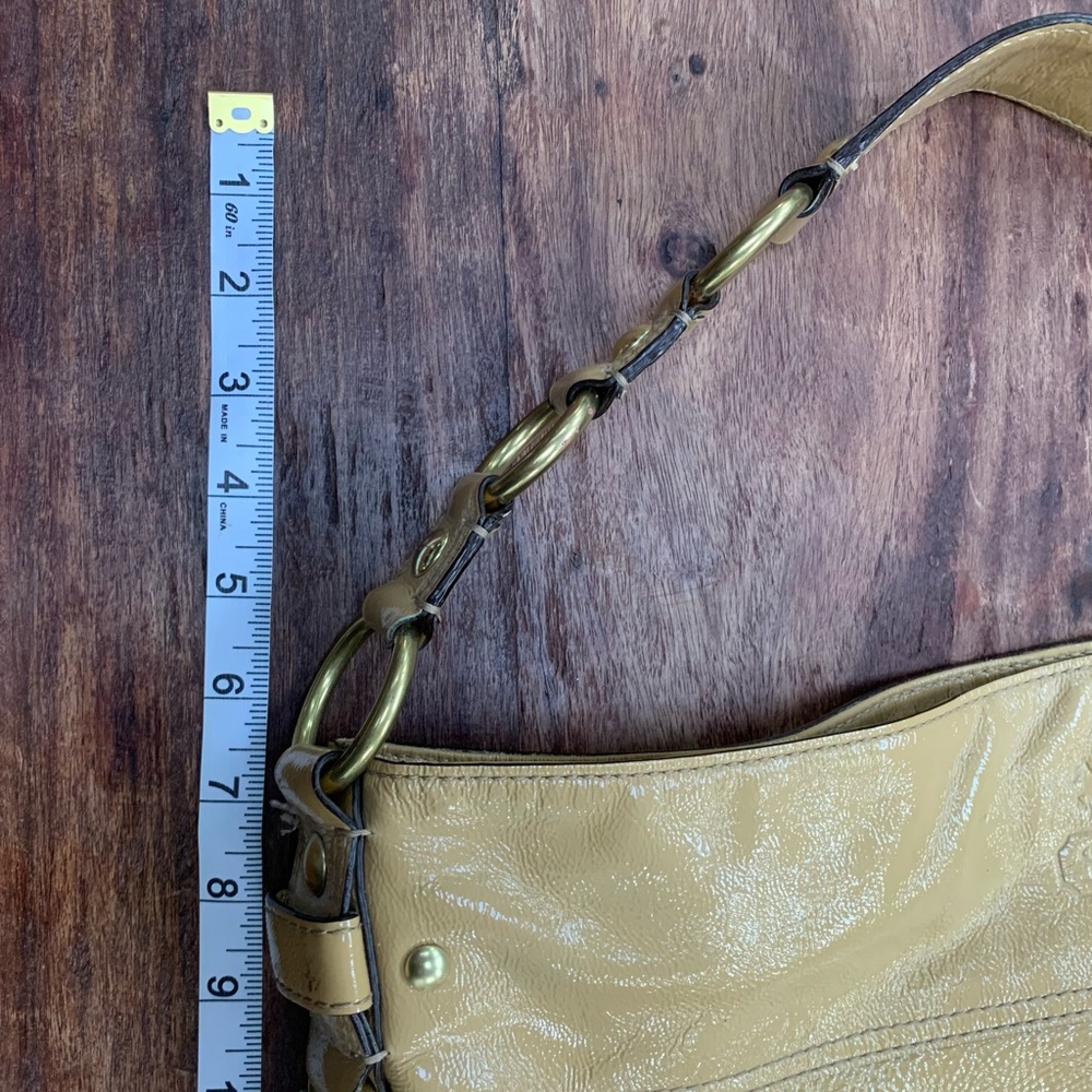 Coach Tan Patent Leather Hobo - Picture 10 of 13